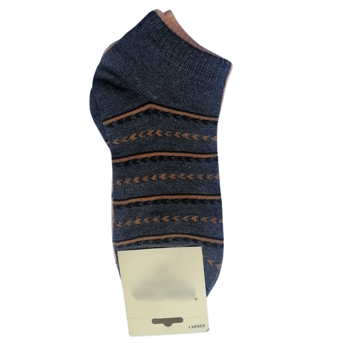 MEDIAS TOBILLERAS DE DAMA – COLORES OSCUROS CON RAYAS - Image 3