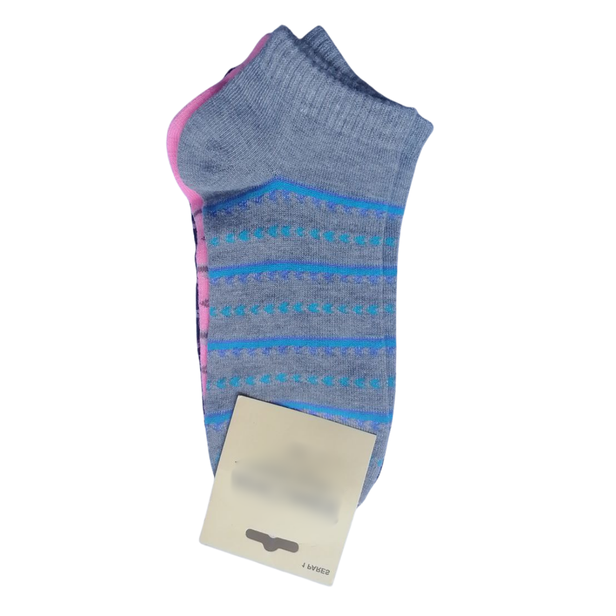 MEDIAS TOBILLERAS DE DAMA – COLORES OSCUROS CON RAYAS - Image 4