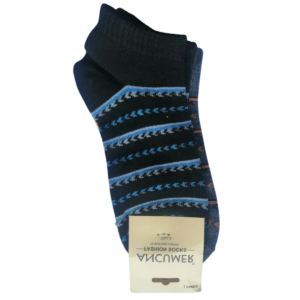 MEDIAS TOBILLERAS DE DAMA – COLORES OSCUROS CON RAYAS